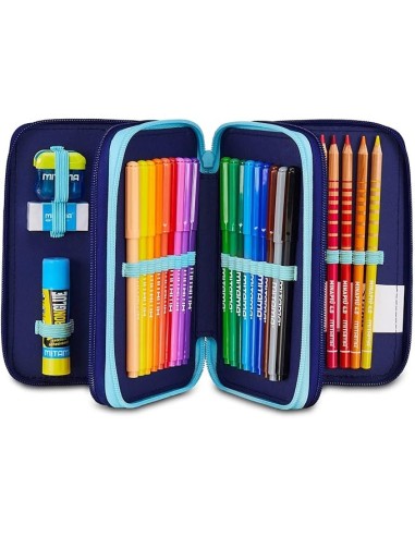 ASTUCCI: vendita online Seven, Astuccio Lilo & Stitch, Scuola 3 Zip, Celeste, Rosa, Triplo Scomparto, 20 x 12,5 x 7 cm, Penne...