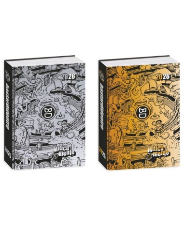 DIARI: vendita online Bastardi Dentro, Diario Agenda, Gold & Silver, 16 Mesi, 2025–2026, 13,6 x 18,3 cm, Adesivi, Giochi, Vig...
