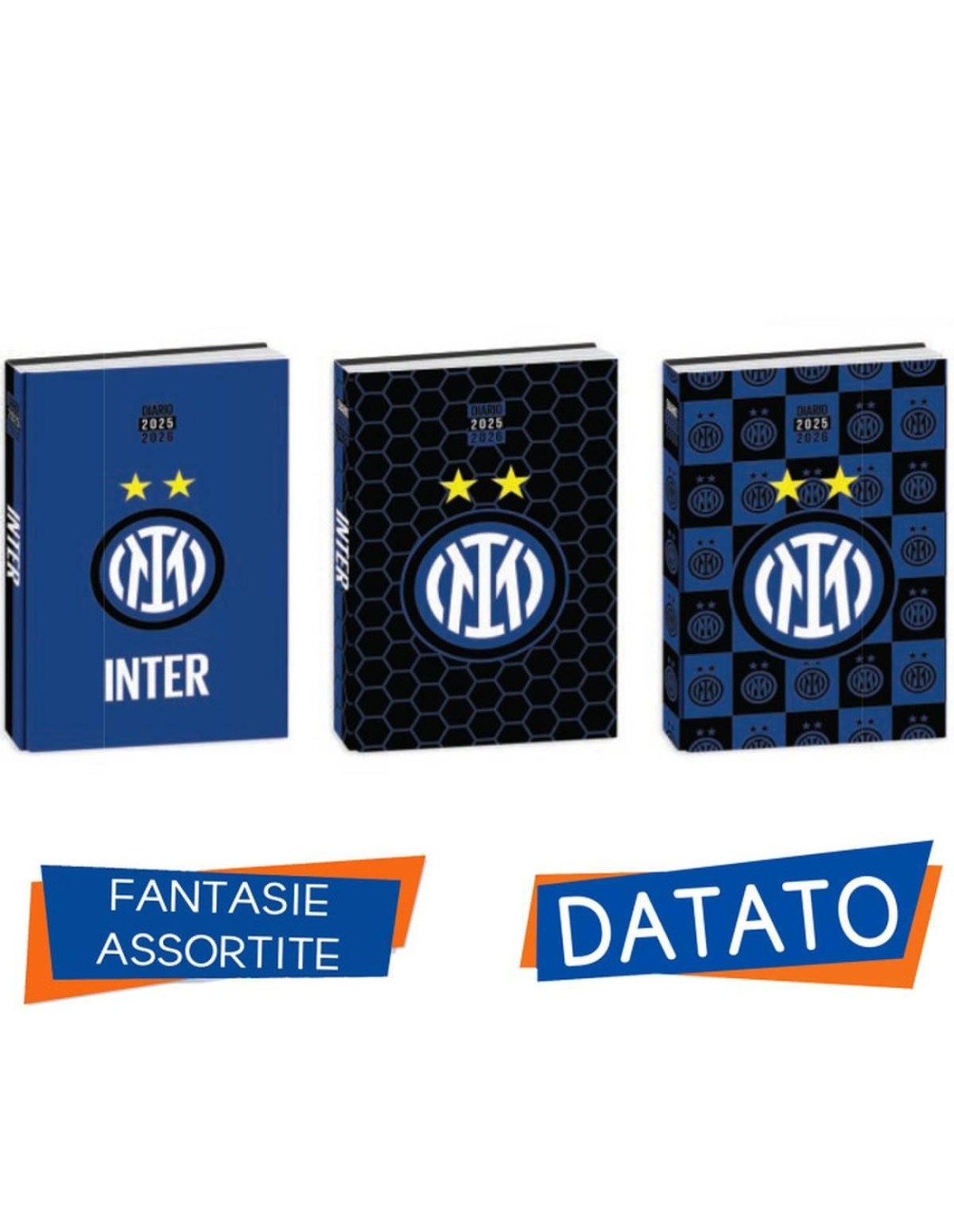 DIARI: vendita online Inter, Diario Agenda Scolastico, 2025–2026, Standard, 13,6 x 18,3 cm, 12 Mesi, 352 Pagine in offerta