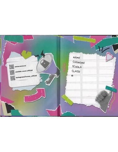 DIARI: vendita online Seven, Diario Scuola Girl Farfalla, 2025 2026, Datato, 12 Mesi, 18.5 x 13.5 x 2.5 cm, Copertina Lucida ...