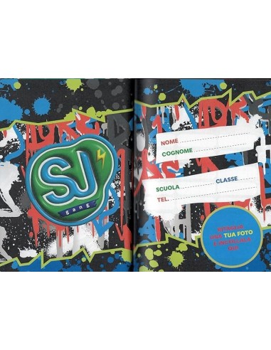 DIARI: vendita online Seven, Diario Scuola SJ GANG Skate, 2025 2026, Datato, 10 Mesi, 21 x 15 x 2.5 cm, Copertina Rigida Luci...