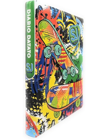 DIARI: vendita online Seven, Diario Scuola SJ GANG Skate, 2025 2026, Datato, 10 Mesi, 21 x 15 x 2.5 cm, Copertina Rigida Luci...