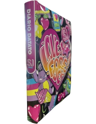 DIARI: vendita online Diario datato SJ Gang, Seven Girl, Agenda scolastica, 15,5 x 20,5 cm, Copertina rigida, Assortito in of...