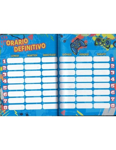 DIARI: vendita online Seven Diario Agenda Scuola, SJ GANG Boy, Animali Drego Robot, Datato 2025/2026, 21 x 15 x 2,5 cm in off...
