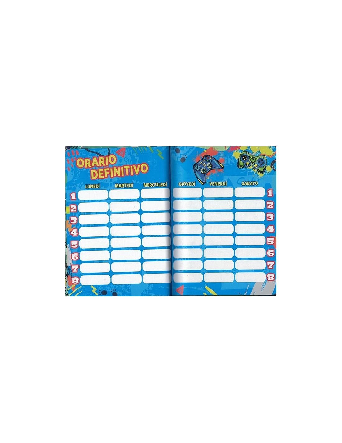 DIARI: vendita online Seven Diario Agenda Scuola, SJ GANG Boy, Animali Drego Robot, Datato 2025/2026, 21 x 15 x 2,5 cm in off...