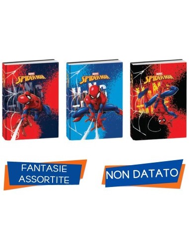 DIARI: vendita online Diario Scolastico Standard, Spider-Man, 10 Mesi, 14,5 x 20,6 cm, Copertina Lucida Imbottita in offerta