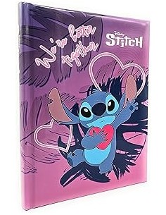 DIARI: vendita online Seven, Diario, Agenda Scuola, Disney Stitch e Angel, 12 Mesi, 21 x 15 x 3 cm, Copertina Lucida Rigida i...