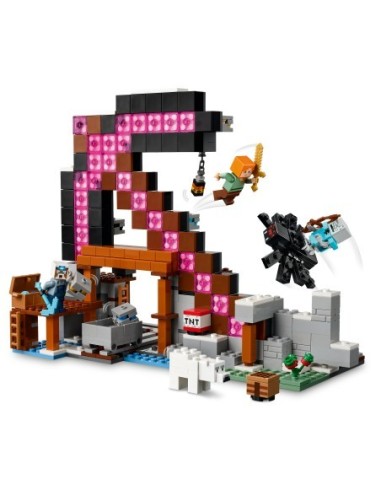 LEGO Minecraft 21277 – La Miniera delle Piccozze: immensa miniera con TNT interattivo, ragno cavalcabile e Alex | ShopInCasa