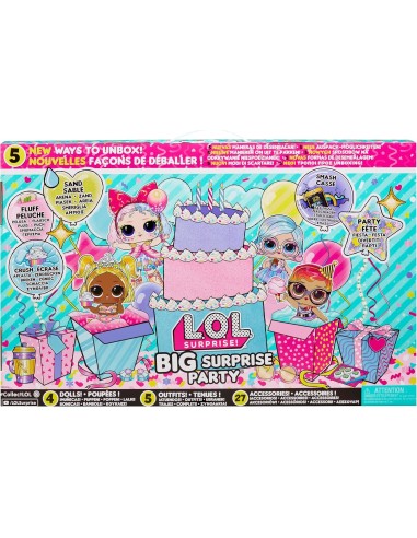 L.O.L. Surprise Big Surprise Party con 4 bambole e accessori assortiti | shopincasa.it