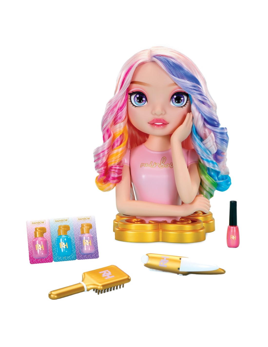 Testa da acconciare Rainbow High Bella con accessori per capelli e make-up | shopincasa.it