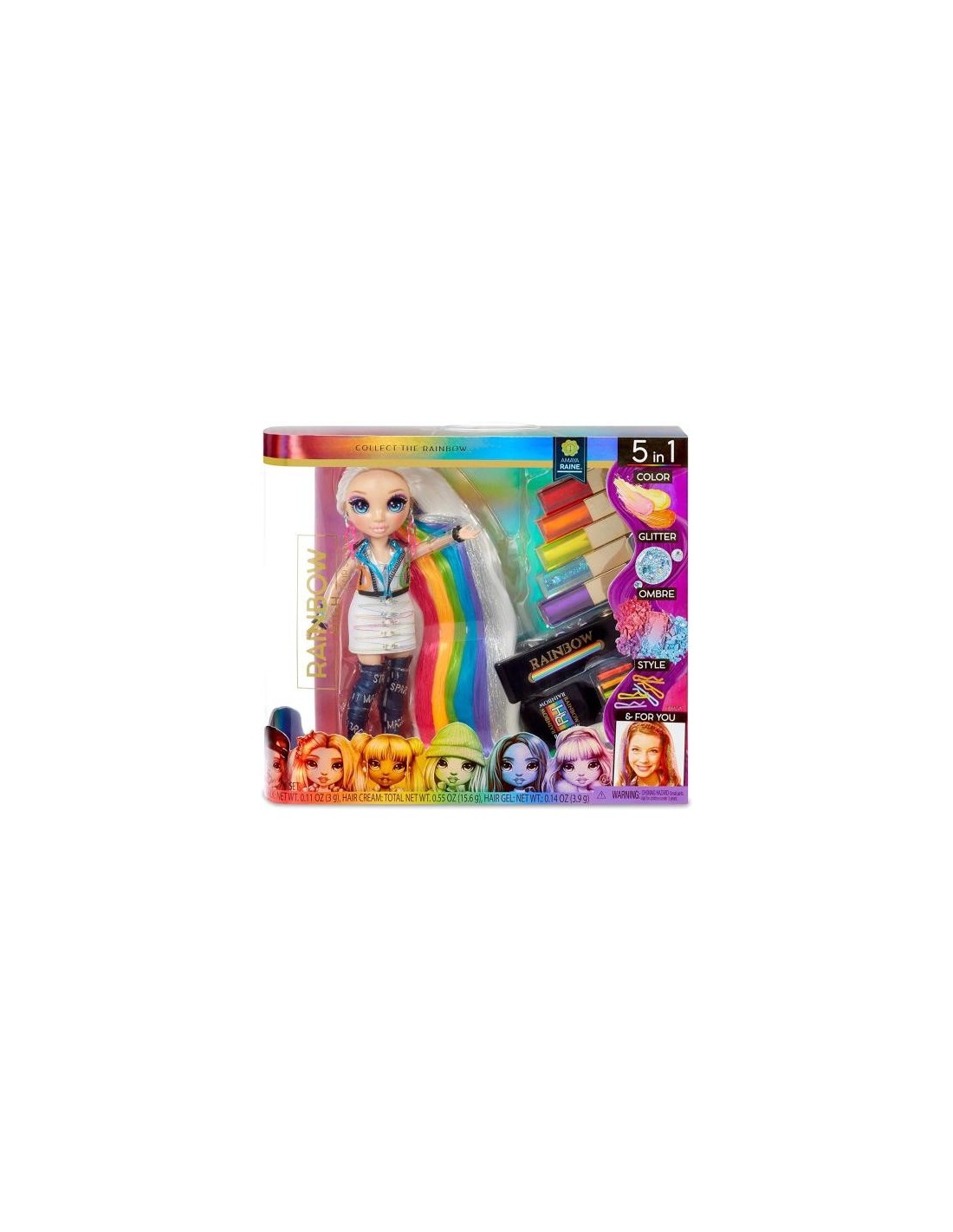Rainbow High Hair Studio con Amaya Raine e set capelli 5 in 1 | shopincasa.it