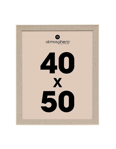 PORTAFOTO E CORNICI: vendita online Cornice foto, effetto pietra, Missy, 40x50 cm, beige, MDF e vetro in offerta