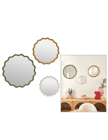 SET 3 SPECCHI 210439 JUDY PLASTICA ONDULATI