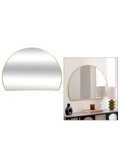 SPECCHI: vendita online Specchio, semicircolare, ingresso, ALICE, metallo, oro, 90x65 cm in offerta