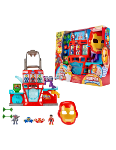 Playset Iron Quarters Iron Man Marvel luci suoni Ultron 7,6 cm | shopincasa.it 2