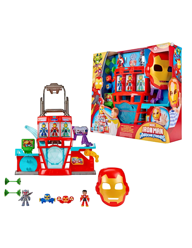 Playset Iron Quarters Iron Man Marvel luci suoni Ultron 7,6 cm | shopincasa.it