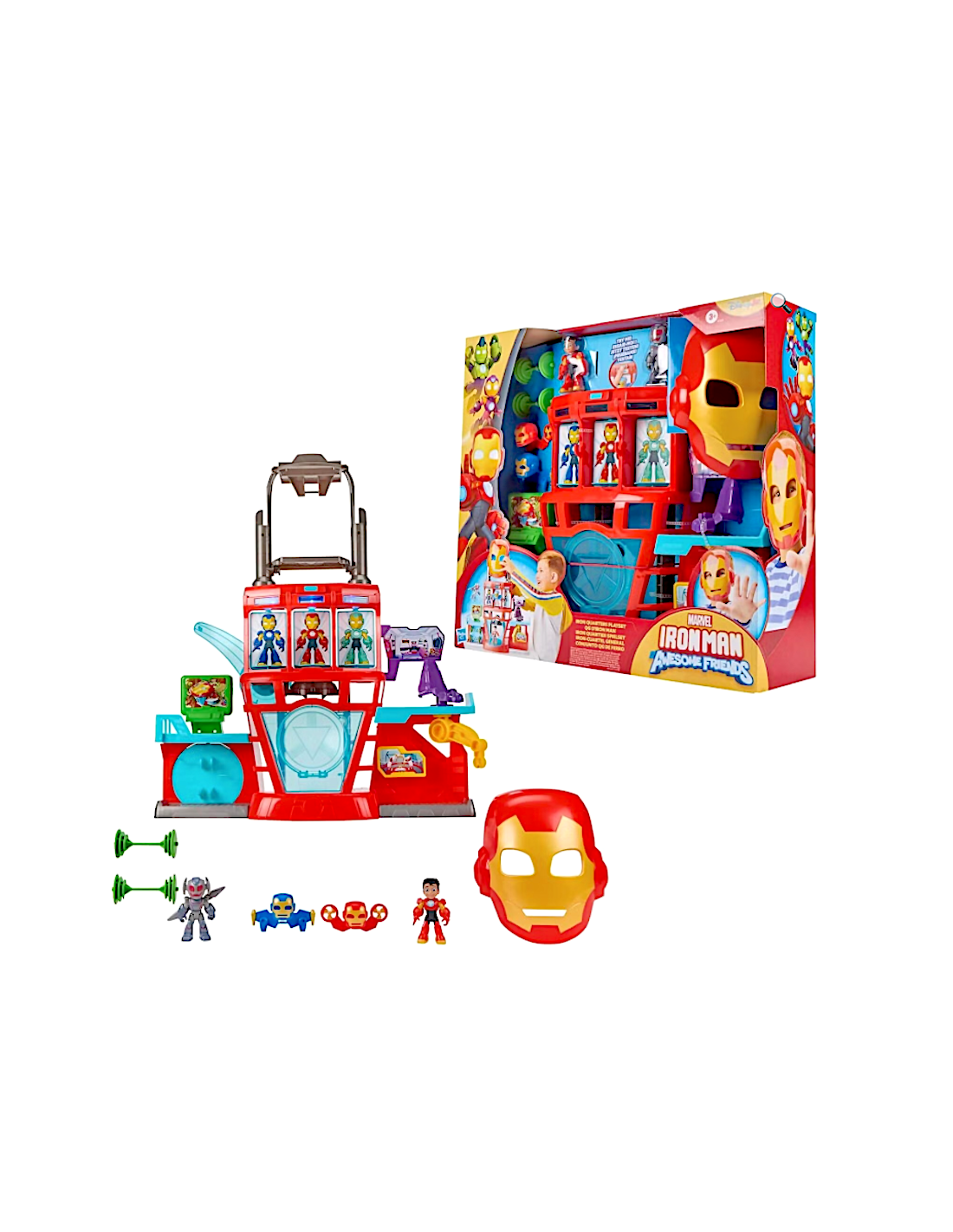 Playset Iron Quarters Iron Man Marvel luci suoni Ultron 7,6 cm | shopincasa.it