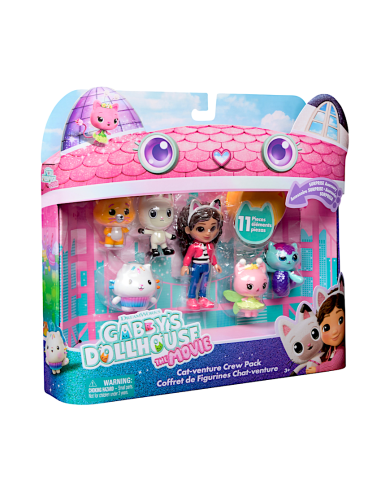 Set di 11 pezzi Cat-Venture Crew Pack Gabby's Dollhouse The Movie | shopincasa.it