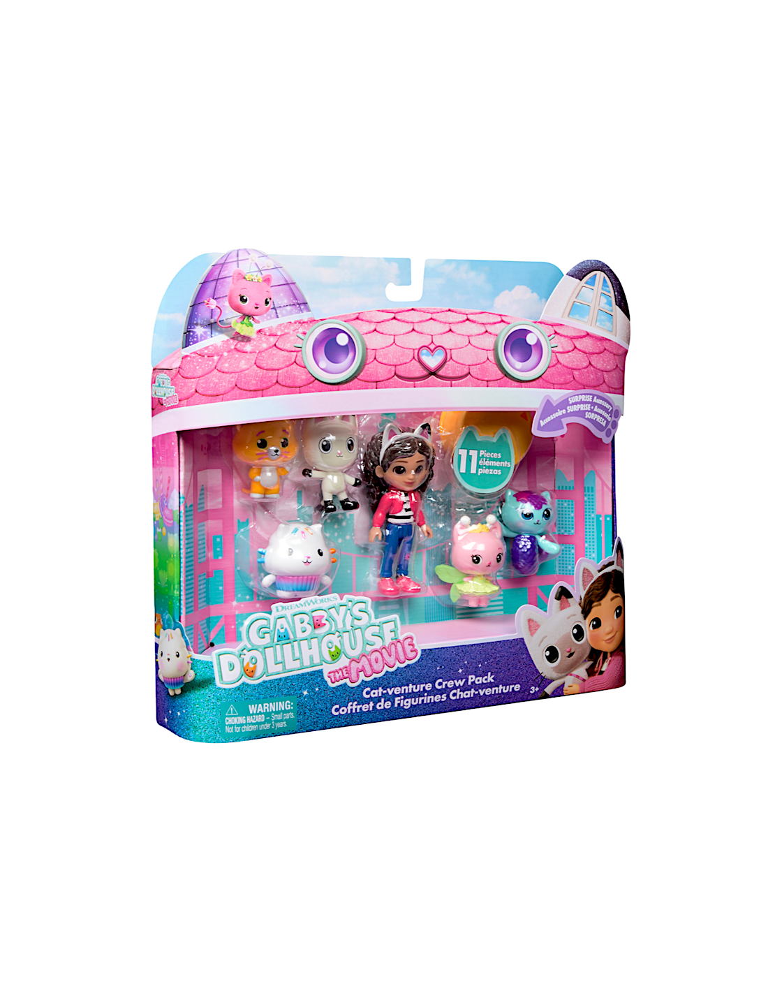 Set di 11 pezzi Cat-Venture Crew Pack Gabby's Dollhouse The Movie | shopincasa.it