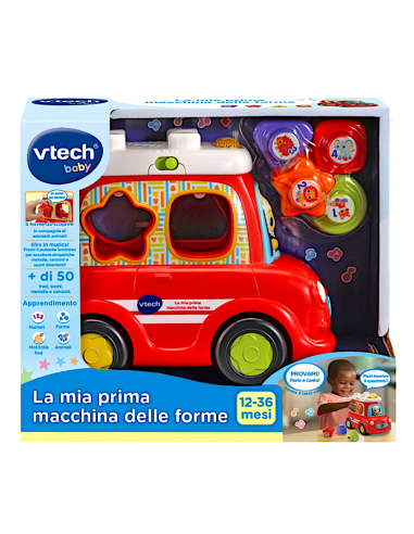 VTech La Mia Prima Macchina delle Forme - Tamburo Musicale 12-36 Mesi | shopincasa.it