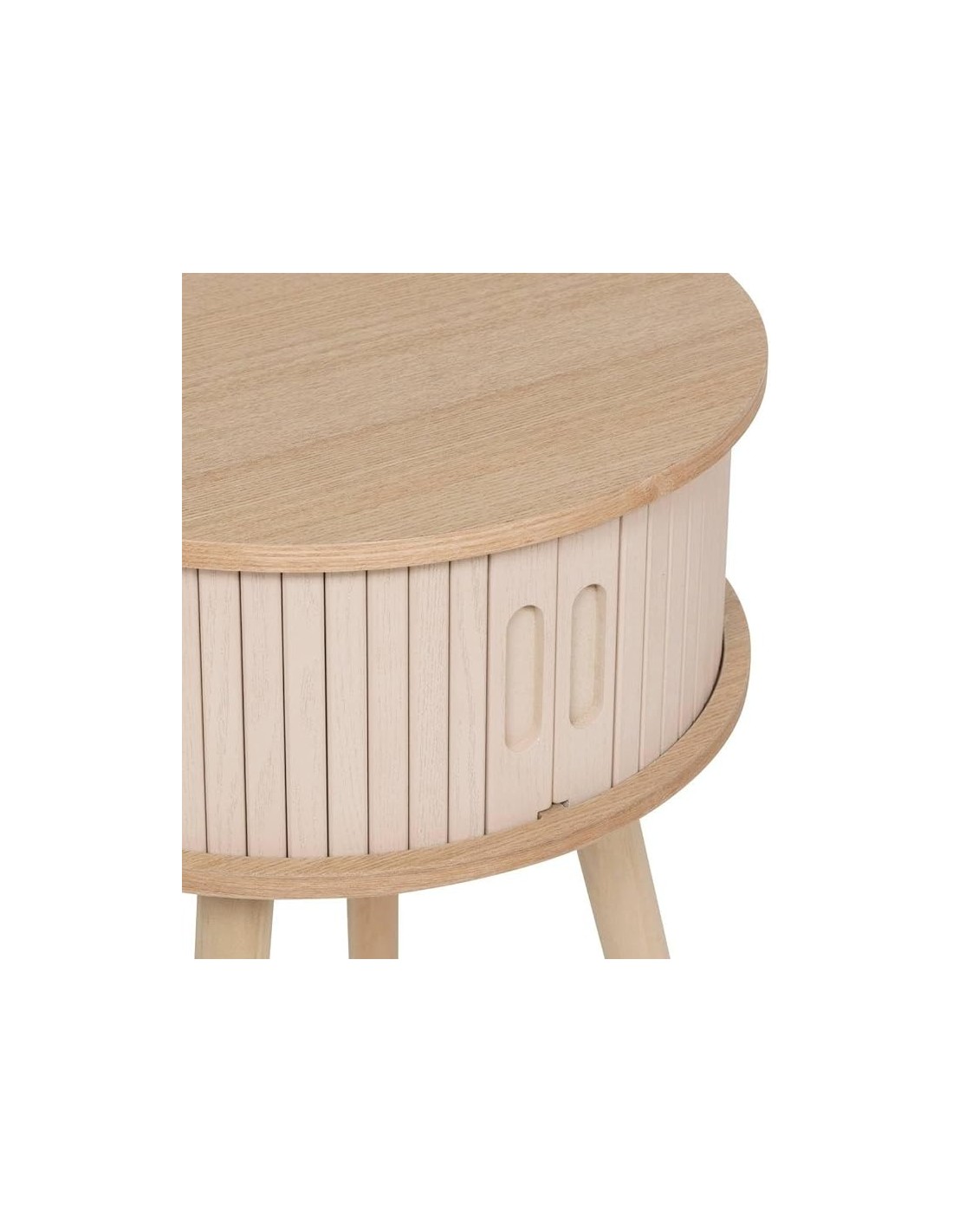 MOBILETTI E CONSOLE: vendita online Comodino, 2 ante, crema, 54x40x40 cm, ATMOSPHERA CREATEUR D'INTERIEUR in offerta