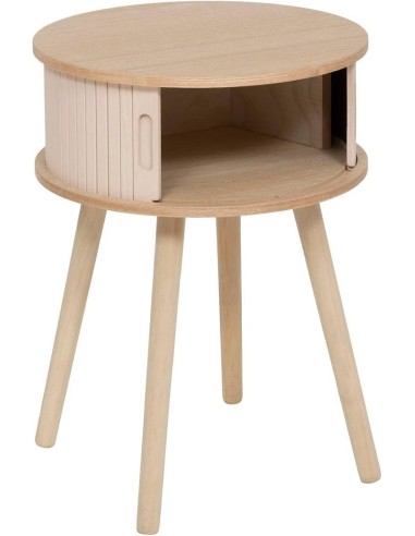 MOBILETTI E CONSOLE: vendita online Comodino, 2 ante, crema, 54x40x40 cm, ATMOSPHERA CREATEUR D'INTERIEUR in offerta