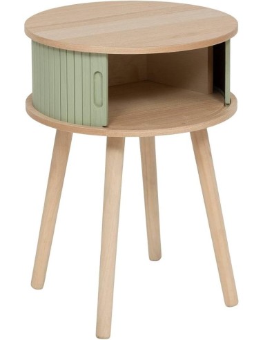 MOBILETTI E CONSOLE: vendita online Comodino, 2 ante, verde oliva, 54x40x40 cm, ATMOSPHERA CREATEUR D'INTERIEUR in offerta