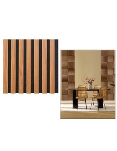 SET 3 PANNELLI 212903B COLVA 30X30CM MDF SCURO