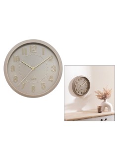 OROLOGI: vendita online Orologio Alizée, 30 cm, plastica tortora, beige moyen, design 3D, funzionamento a batteria in offerta