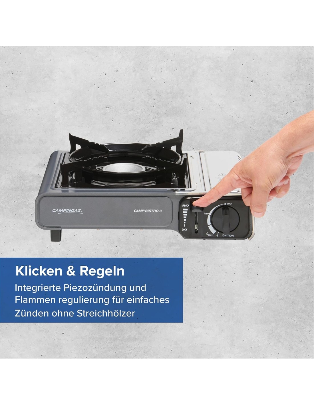 Fornello da Campeggio 1 Bruciatore 2200W con Custodia | shopincasa.it