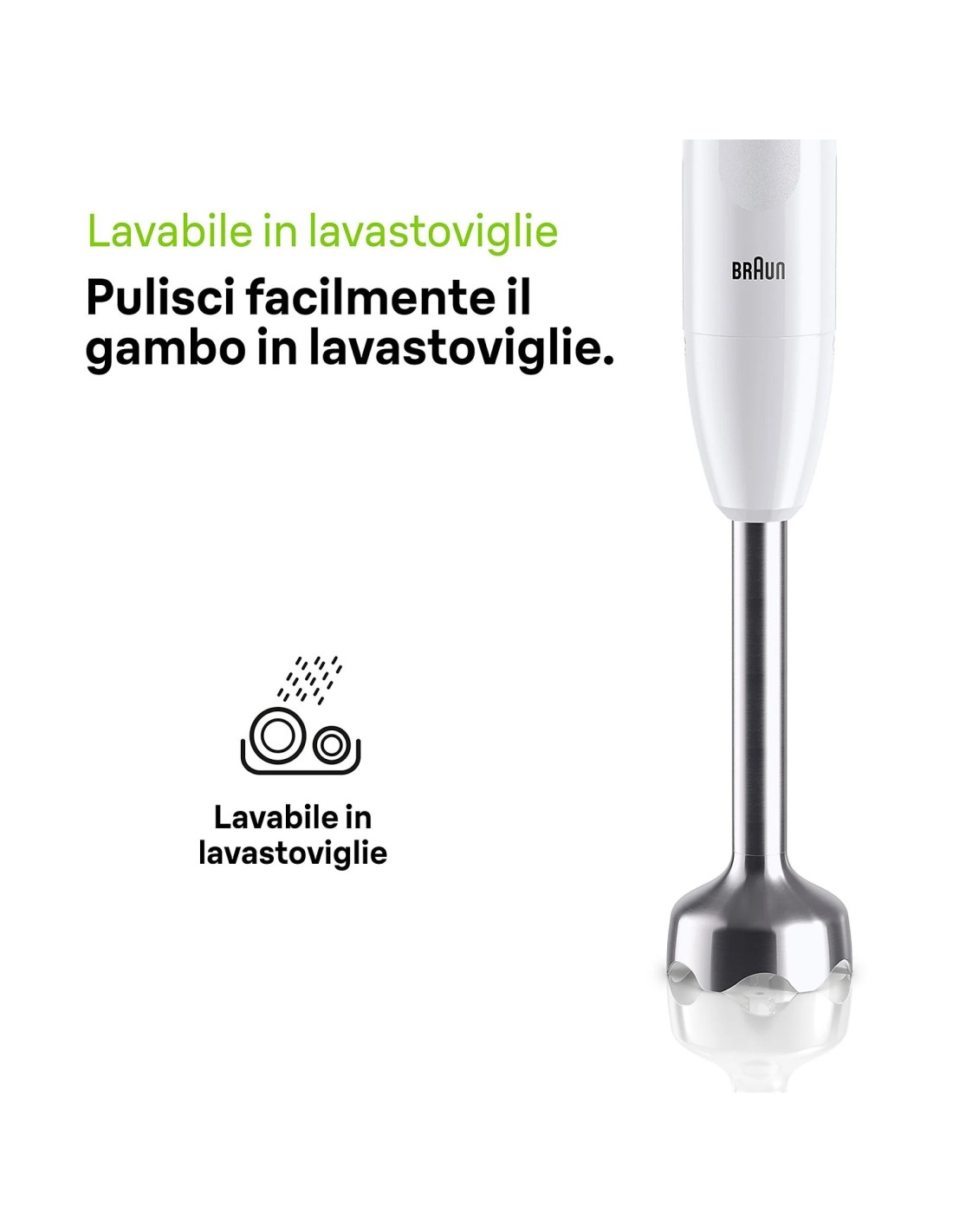 Braun MQ10.201M MultiQuick 1 Frullatore a Immersione 450W | shopincasa.it