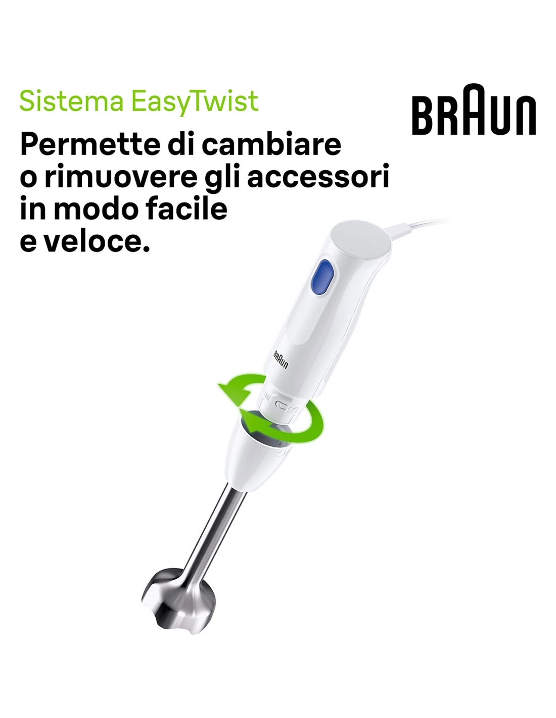 Braun MQ10.201M MultiQuick 1 Frullatore a Immersione 450W | shopincasa.it