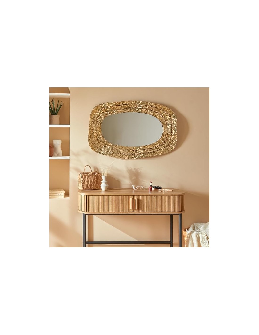 SPECCHI: vendita online Specchio, dorato, Brenda, 89x58 cm, cornice metallo, ATMOSPHERA CREATEUR D'INTERIEUR in offerta