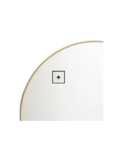 SPECCHI: vendita online Specchio, semicircolare, ingresso, ALICE, metallo, oro, 90x65 cm in offerta
