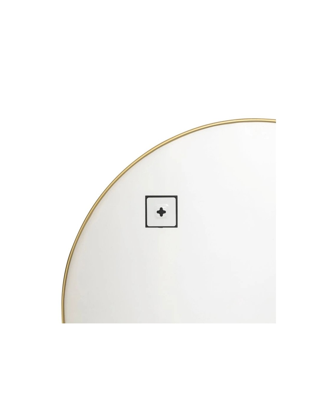 SPECCHI: vendita online Specchio, semicircolare, ingresso, ALICE, metallo, oro, 90x65 cm in offerta
