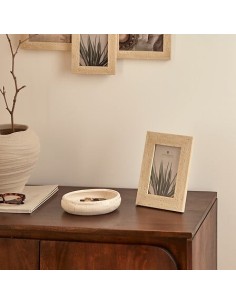 PORTAFOTO E CORNICI: vendita online Cornice foto, effetto travertino, Anaya, 10x15 cm, beige, MDF e vetro in offerta