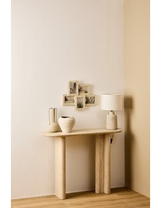 PORTAFOTO E CORNICI: vendita online Cornice multifoto, 5 foto, effetto travertino, Anaya, 48,4x38,2 cm, beige, plastica e vet...