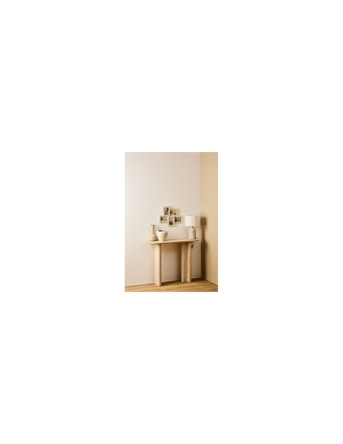 PORTAFOTO E CORNICI: vendita online Cornice multifoto, 5 foto, effetto travertino, Anaya, 48,4x38,2 cm, beige, plastica e vet...