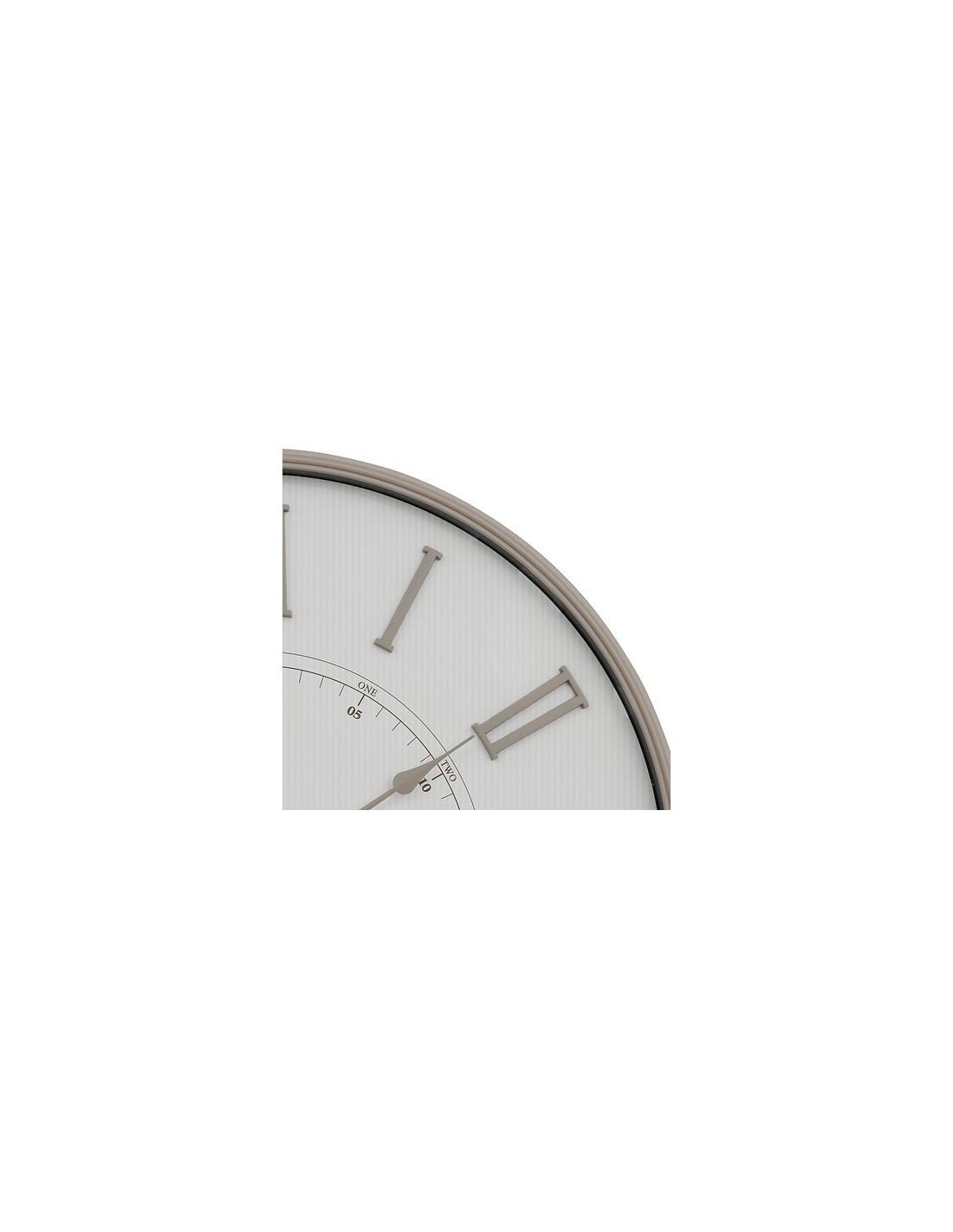 OROLOGI: vendita online Orologio da parete DAVINA, diametro 76 cm, plastica beige, numeri romani in rilievo in offerta