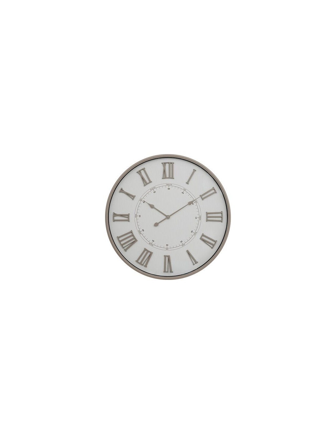 OROLOGI: vendita online Orologio da parete DAVINA, diametro 76 cm, plastica beige, numeri romani in rilievo in offerta