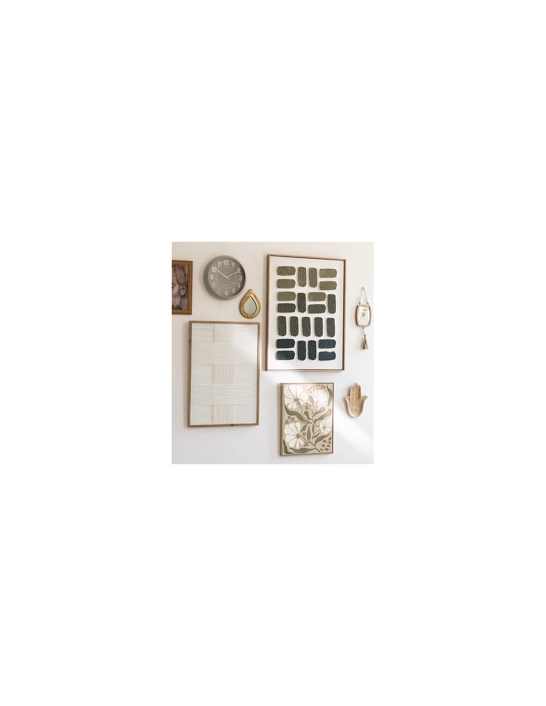 OROLOGI: vendita online Orologio Alizée, 30 cm, plastica tortora, beige moyen, design 3D, funzionamento a batteria in offerta