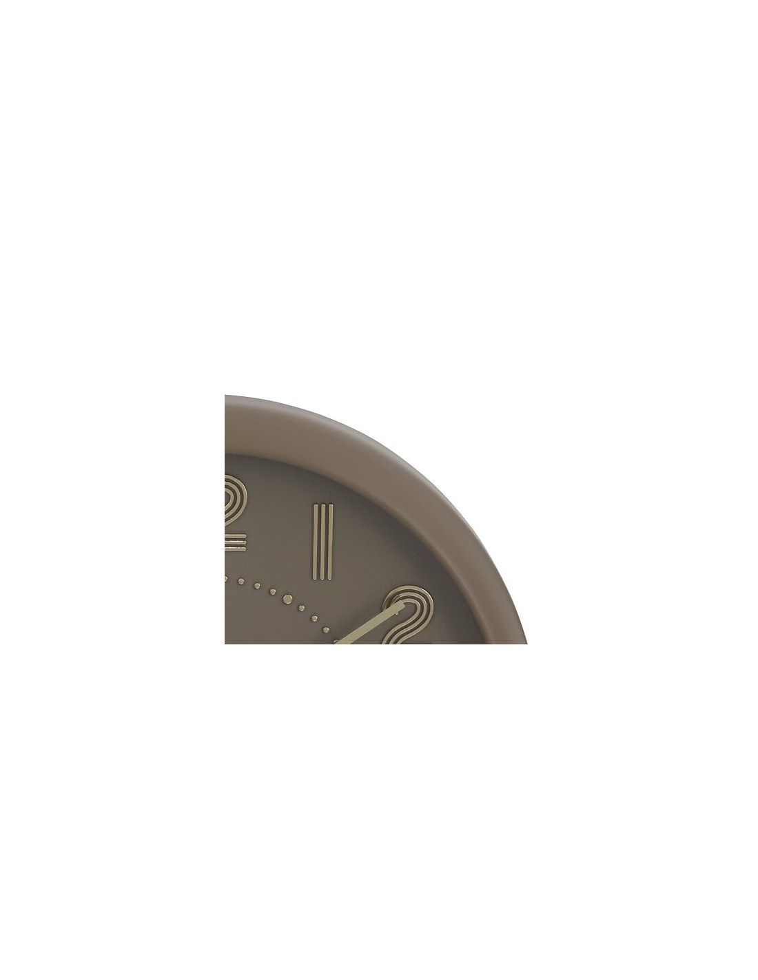 OROLOGI: vendita online Orologio Alizée, 30 cm, plastica tortora, beige moyen, design 3D, funzionamento a batteria in offerta