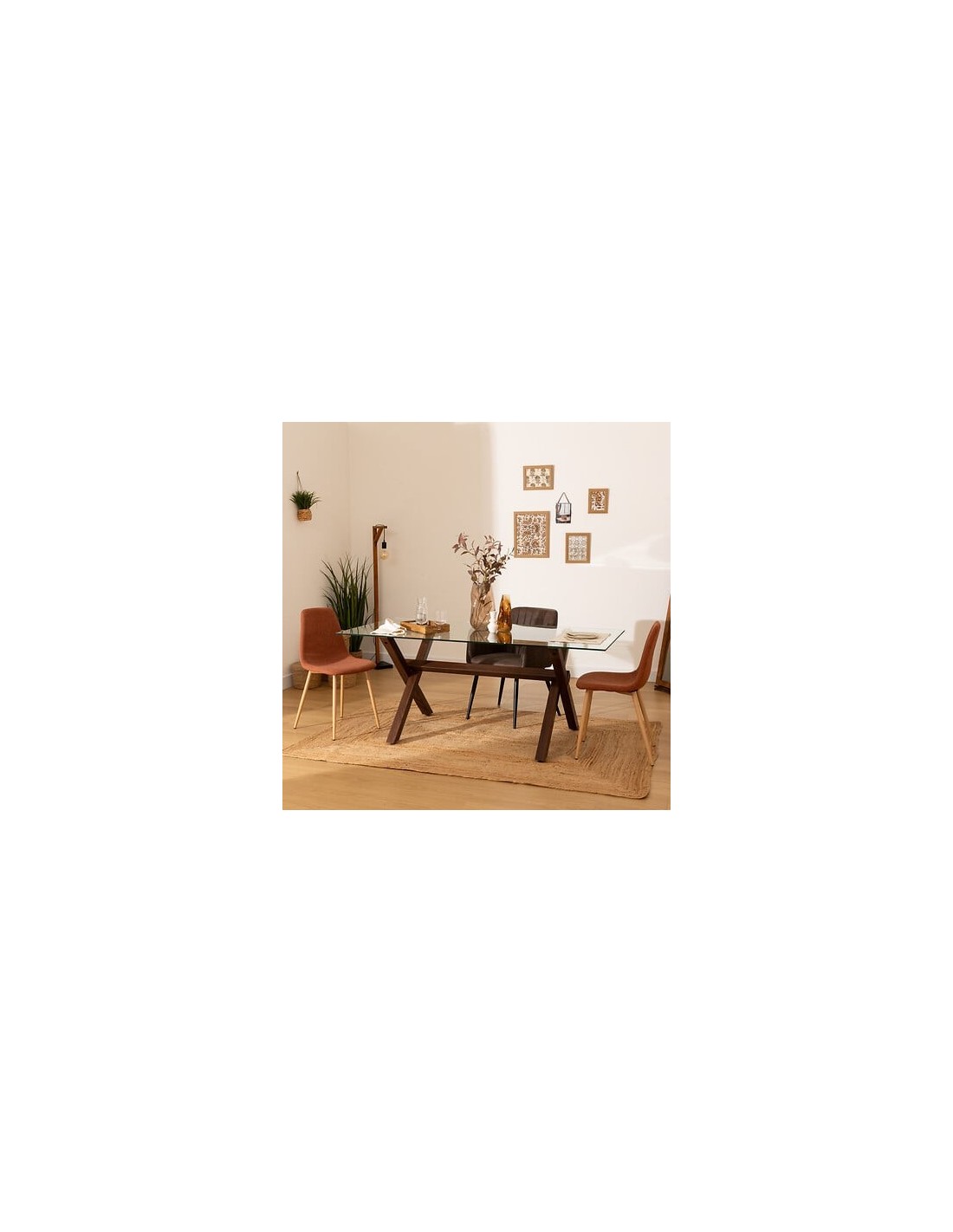 POLTRONE E DIVANI: vendita online Poltrona da pranzo, Visoca, marrone, acciaio, 61,5x57x83 cm, stile moderno in offerta