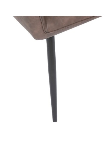 POLTRONE E DIVANI: vendita online Poltrona da pranzo, Visoca, marrone, acciaio, 61,5x57x83 cm, stile moderno in offerta