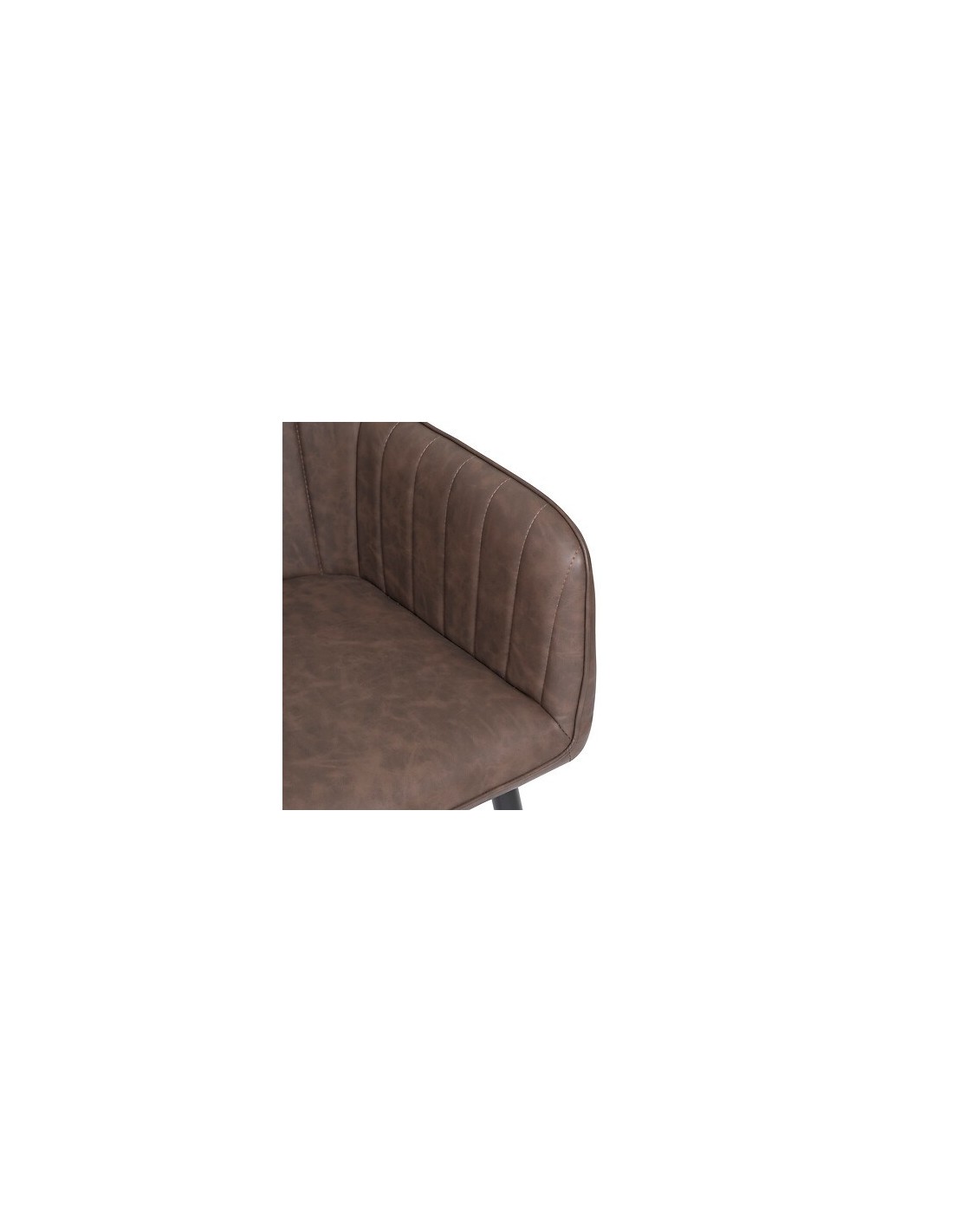 POLTRONE E DIVANI: vendita online Poltrona da pranzo, Visoca, marrone, acciaio, 61,5x57x83 cm, stile moderno in offerta