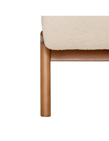 POLTRONE E DIVANI: vendita online Poltrona bouclé, Liora, avorio, legno FSC, 61,4x75,5x76 cm, stile moderno in offerta