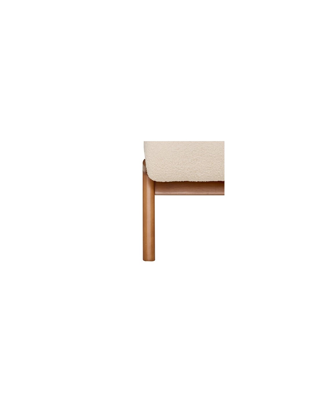 POLTRONE E DIVANI: vendita online Poltrona bouclé, Liora, avorio, legno FSC, 61,4x75,5x76 cm, stile moderno in offerta