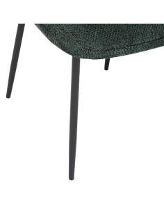 POLTRONE E DIVANI: vendita online Sedia Seliso, chenille verde cedro, acciaio, 60x57x81 cm, stile moderno in offerta