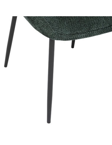 POLTRONE E DIVANI: vendita online Sedia Seliso, chenille verde cedro, acciaio, 60x57x81 cm, stile moderno in offerta