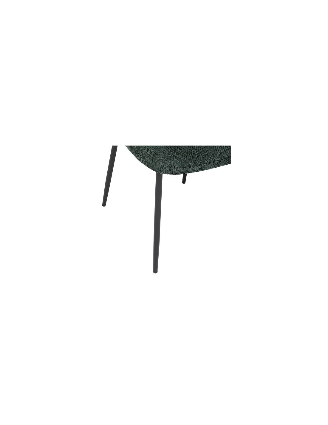 POLTRONE E DIVANI: vendita online Sedia Seliso, chenille verde cedro, acciaio, 60x57x81 cm, stile moderno in offerta
